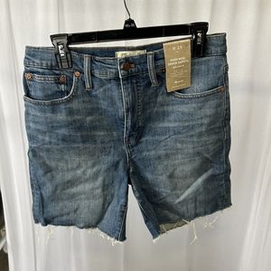 Madewell High-Rise Mid-Length Denim Short Size 29